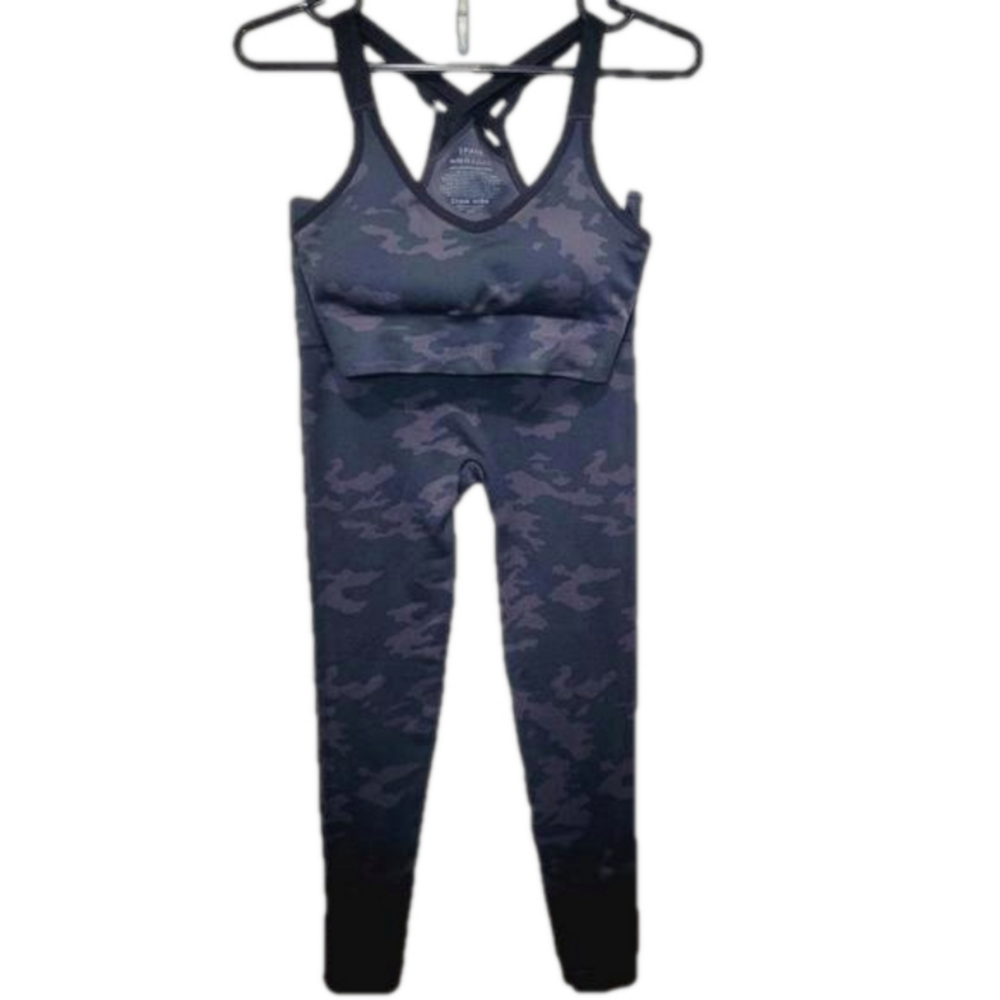 SPANX look at me now Sara Blakely camo actovewear set